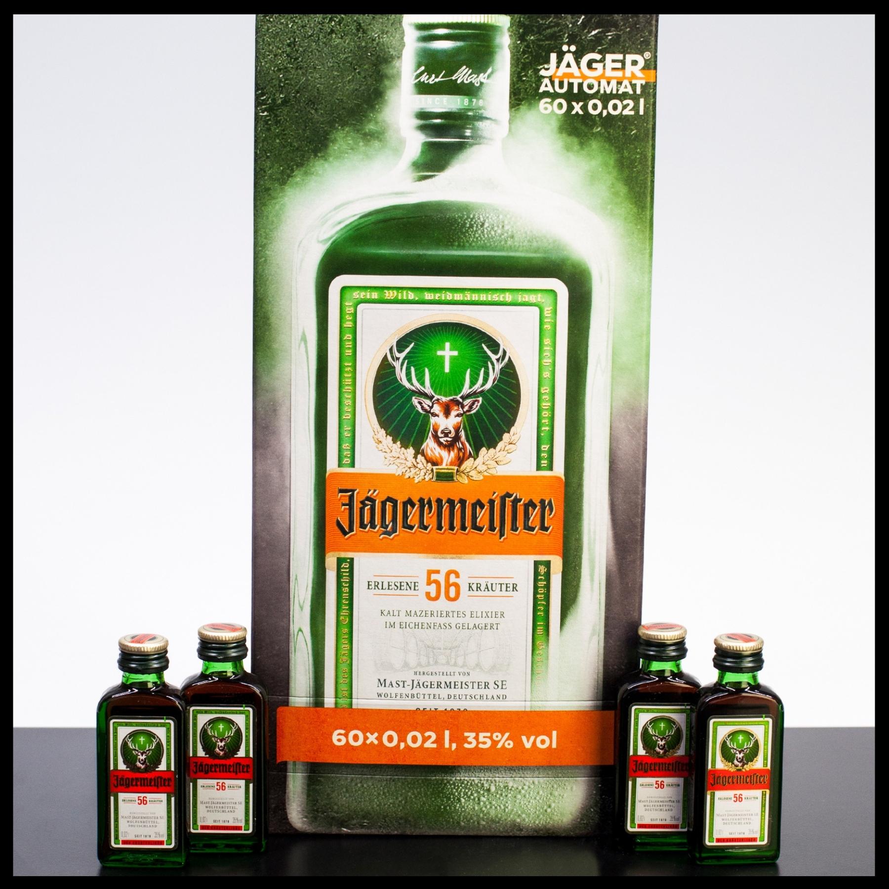 Jägermeister Automat Miniature – Confezione 60×20 ml – 35% vol.: vista principale
