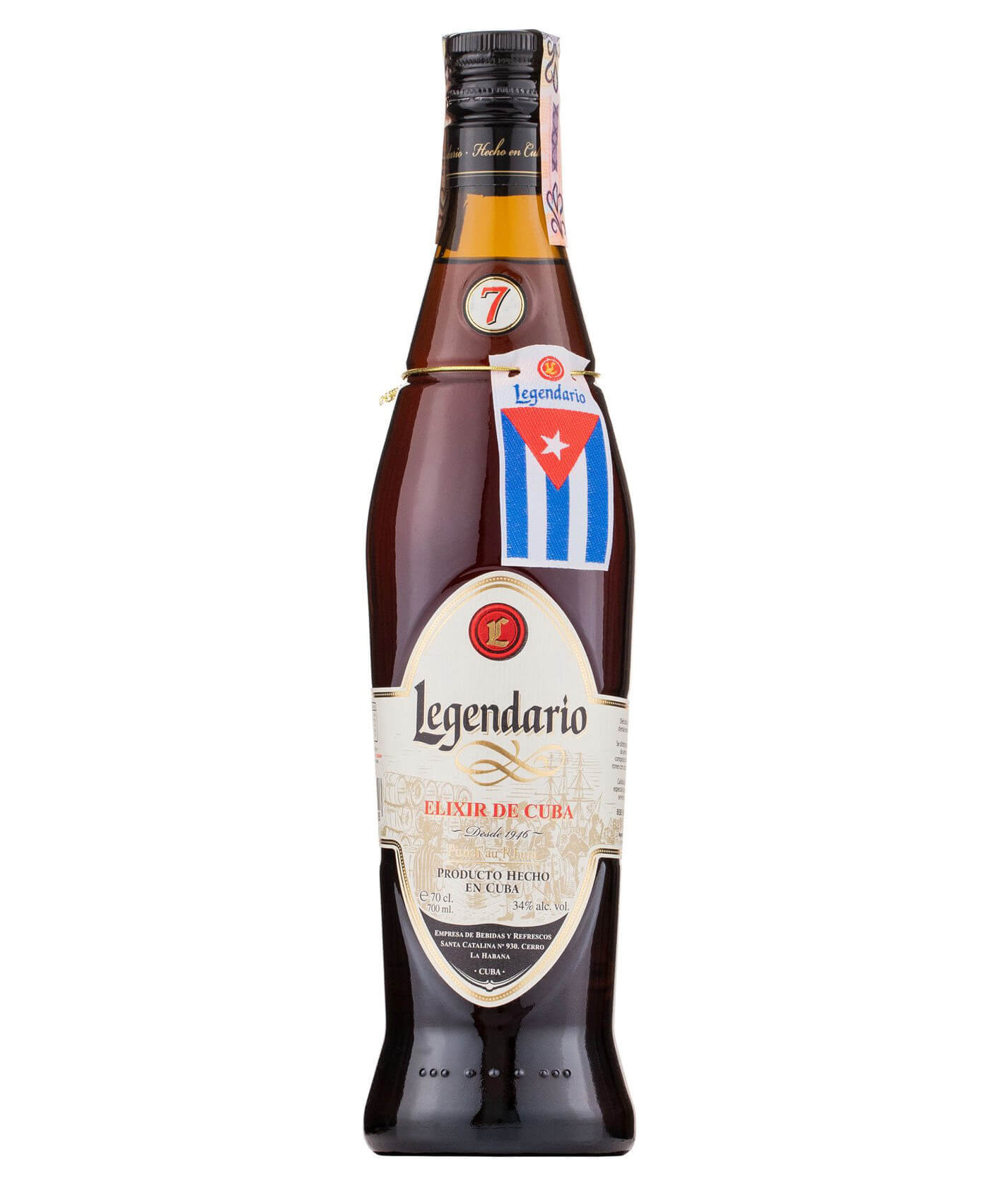 Legendario Elixir De Cuba 7 YO – 700 ml – 34.0% vol.: vista principale