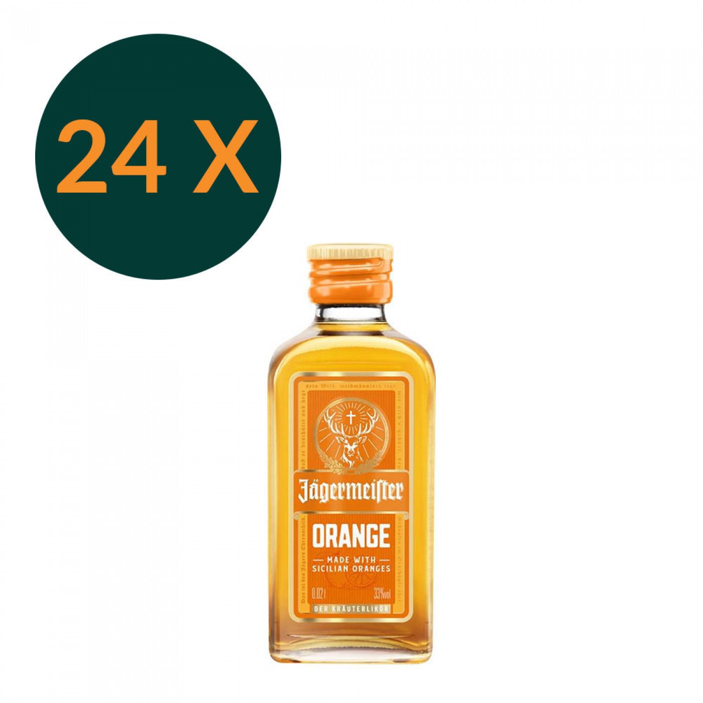 Jägermeister Orange Miniature – Confezione 24×20 ml – 33% vol.: vista principale