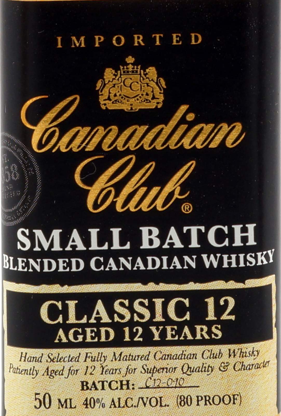 Canadian Club Miniature – Confezione 10×50 ml – 40% vol.: vista principale