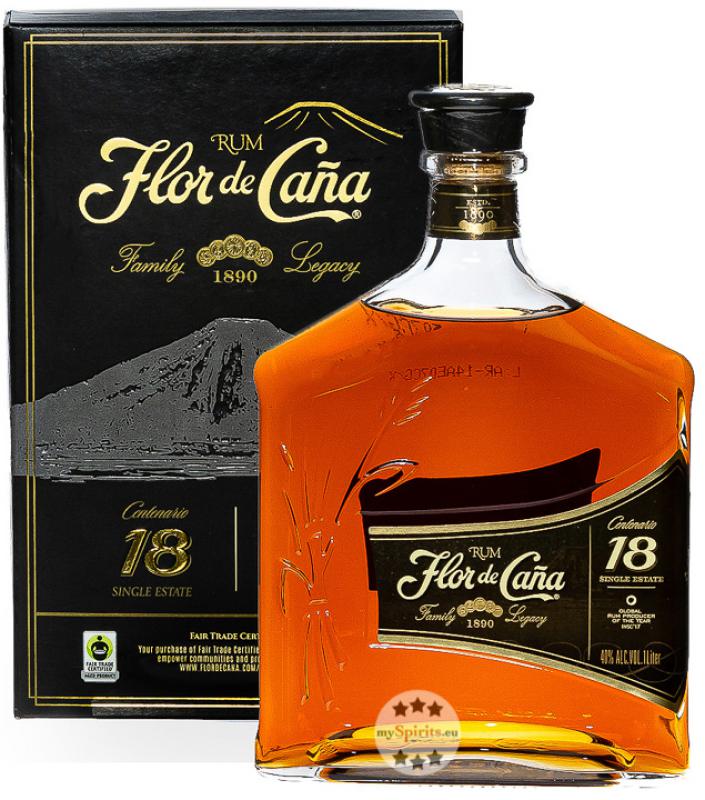 Flor de Caña Centenario 18 YO – 700 ml – 40.0% vol.: vista principale
