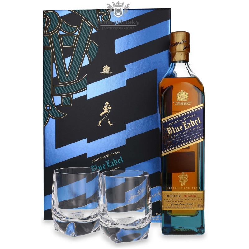 Scotch Whisky Johnnie Walker Blue Label +2Bicc. – Set Regalo – 700 ml – 40.0% vol.: vista principale