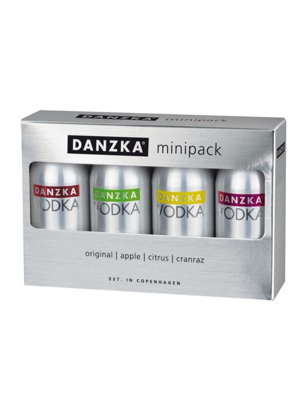 Danzka (Forty/Apple/Citrus/Cranraz) Miniature – Confezione 4×50 ml – 40.0% vol.: vista principale