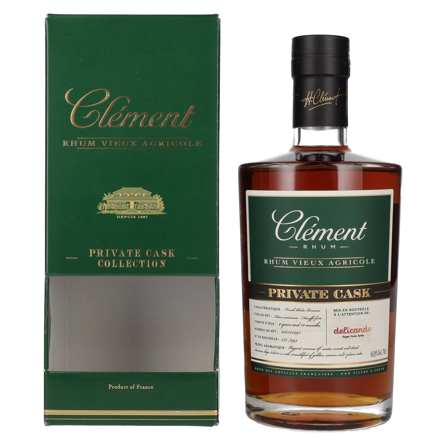 Clement Private Cask Pedro Ximenez – 700 ml – 60.5% vol.: vista principale