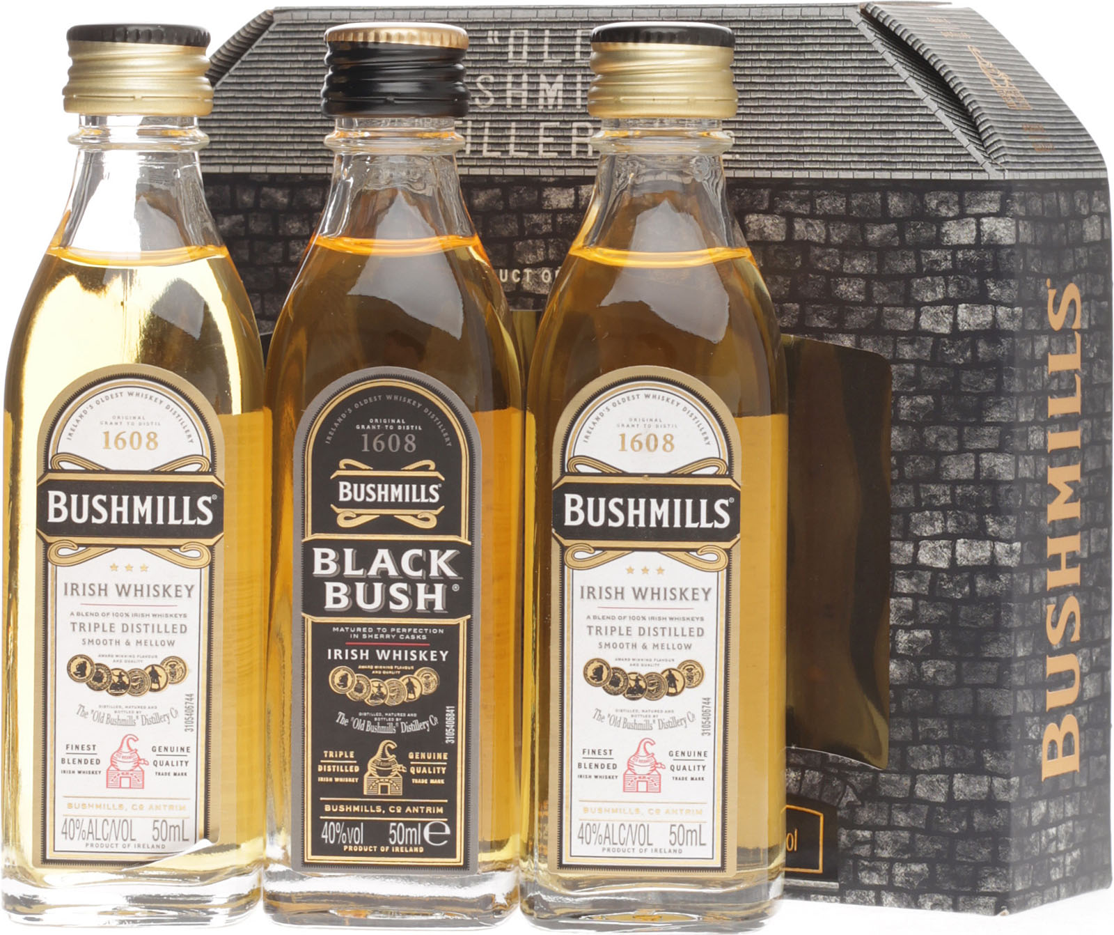 Bushmill Miniature – Confezione 12×50 ml – 40.0% vol.: vista principale
