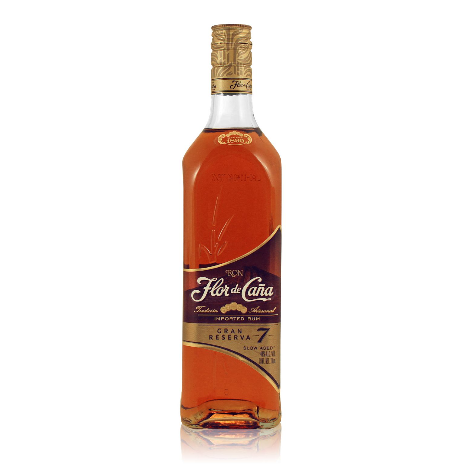 Flor de Caña Gran Reserva 7 YO – 700 ml – 40.0% vol.: vista principale
