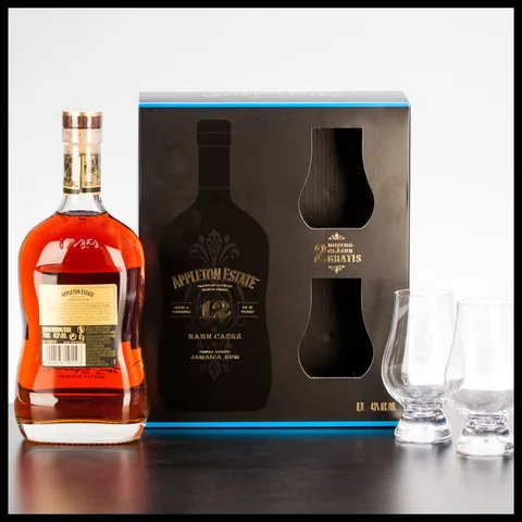 Immagine di Appleton Estate 12YO +2Bicchieri – Set Regalo – 700 ml + 2 bicchieri – 43.0% vol.