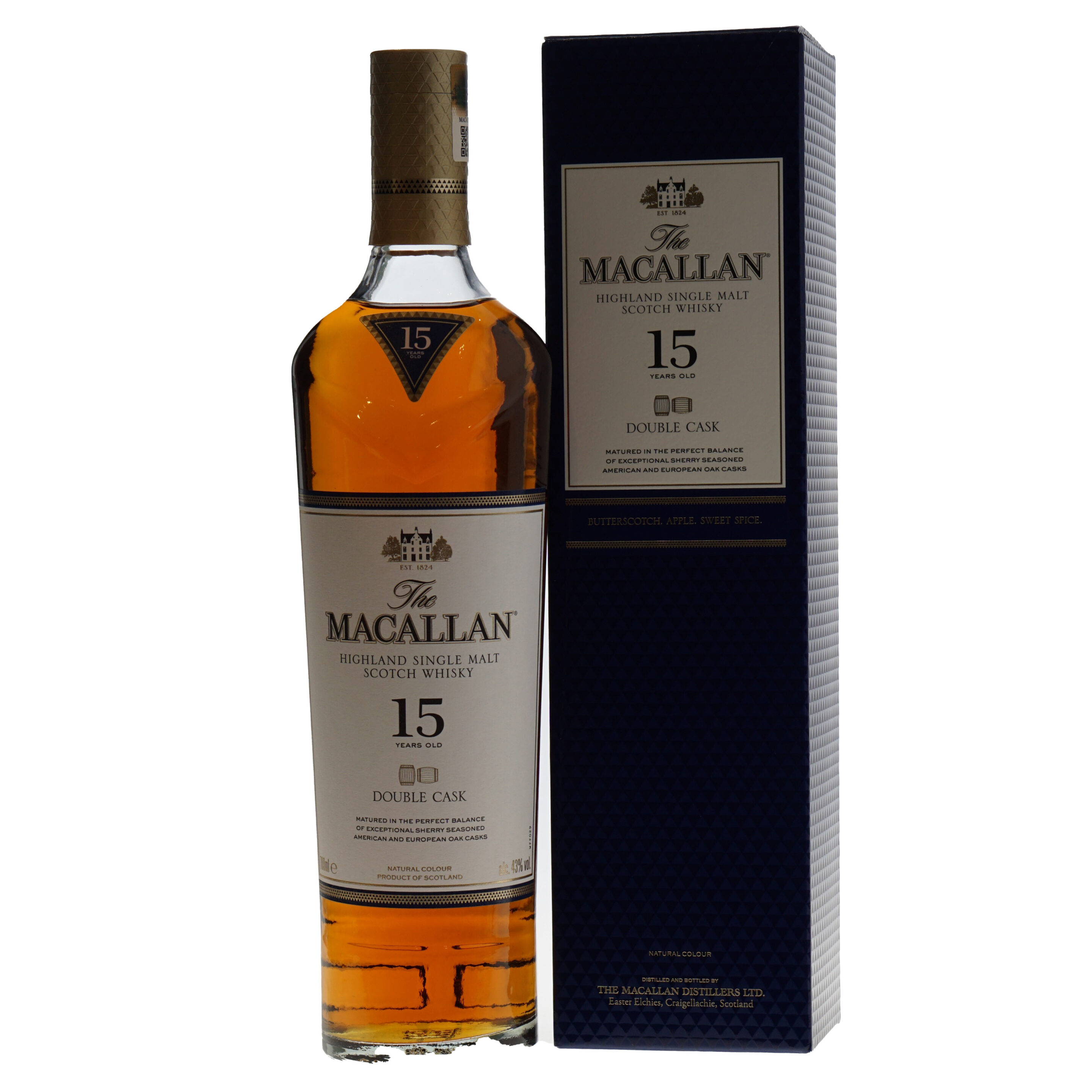 The Macallan 15 YO Double Cask – 700 ml – 43.0% vol.: vista principale