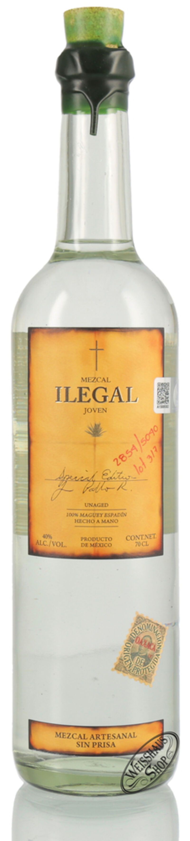 Ilegal Joven – 700 ml – 40.0% vol.: vista principale