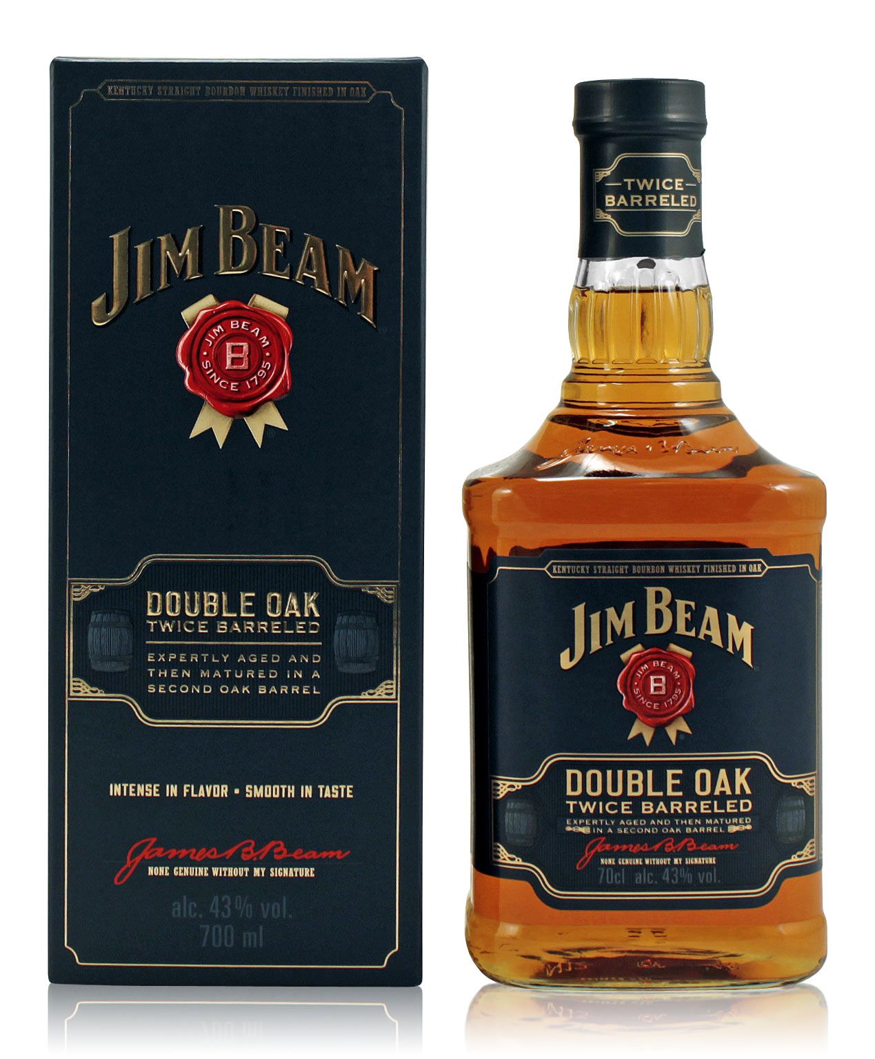 Jim Beam Double Oak – 700 ml – 43.0% vol.: vista principale
