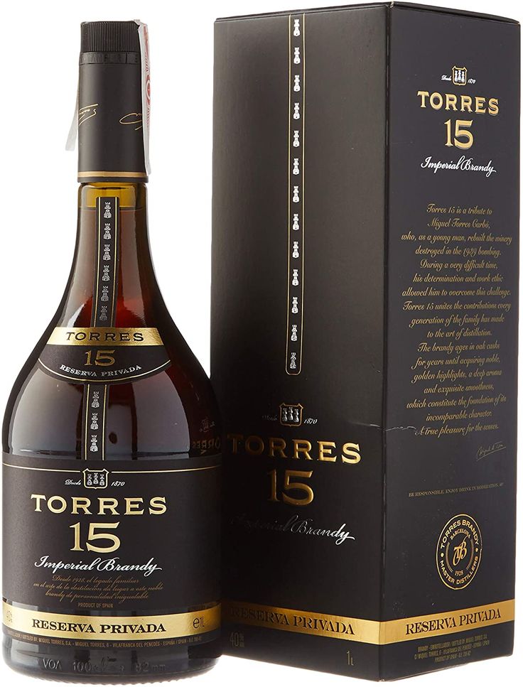 Torres 15 YO – 1 L – 40.0% vol.: vista principale
