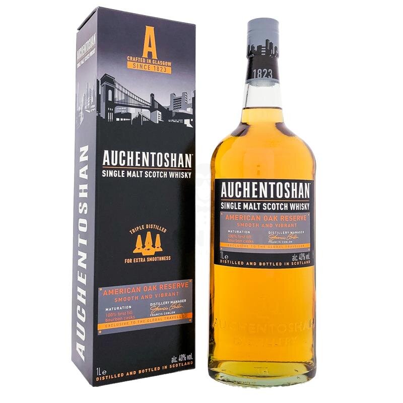 Auchentoshan American Oak – 1 L – 40.0% vol.: vista principale