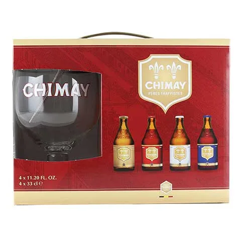 Immagine di Chimay Quadrilogie – 4 Bottiglie + Bicchiere