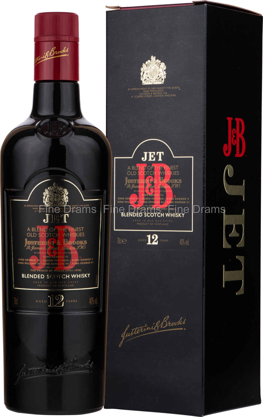J&B Miniature – Confezione 12×50 ml – 40.0% vol.: vista principale