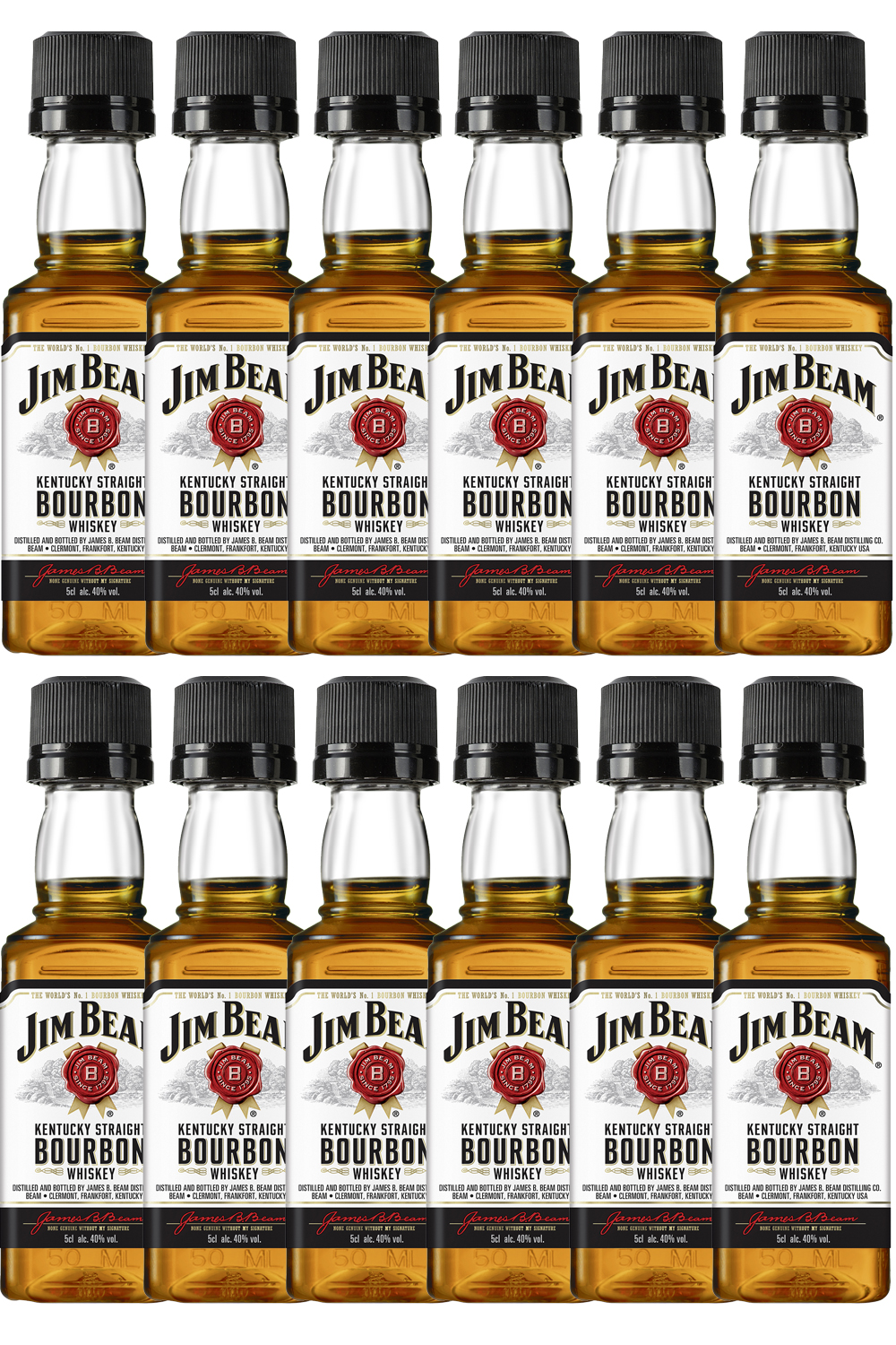 Jim Beam Miniature – Confezione 10×50 ml – 40.0% vol.: vista principale
