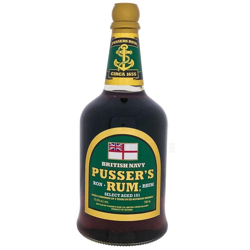 Pusser'S 151 Overproof – 700 ml – 75.5% vol.: vista principale