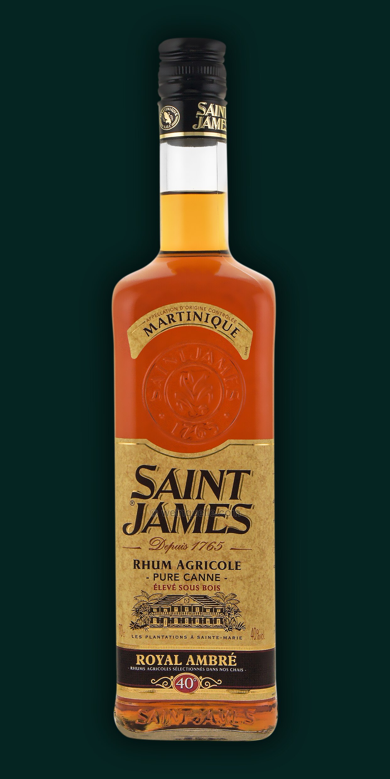 Saint James Royal Ambre' – 1 L – 40.0% vol.: vista principale