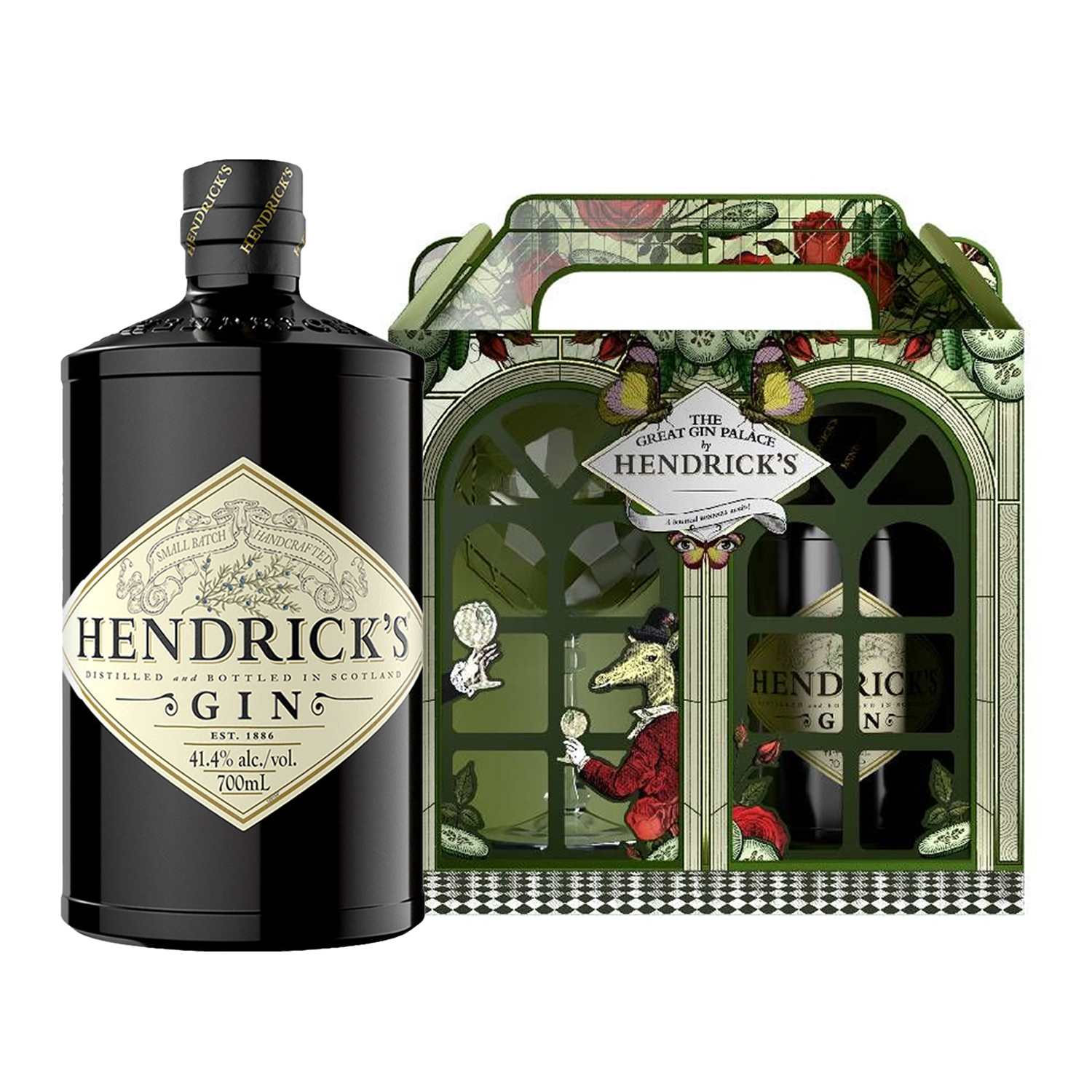 Hendrick'S +1Bicchieri – Set Regalo – 700 ml – 41.4% vol.: vista principale