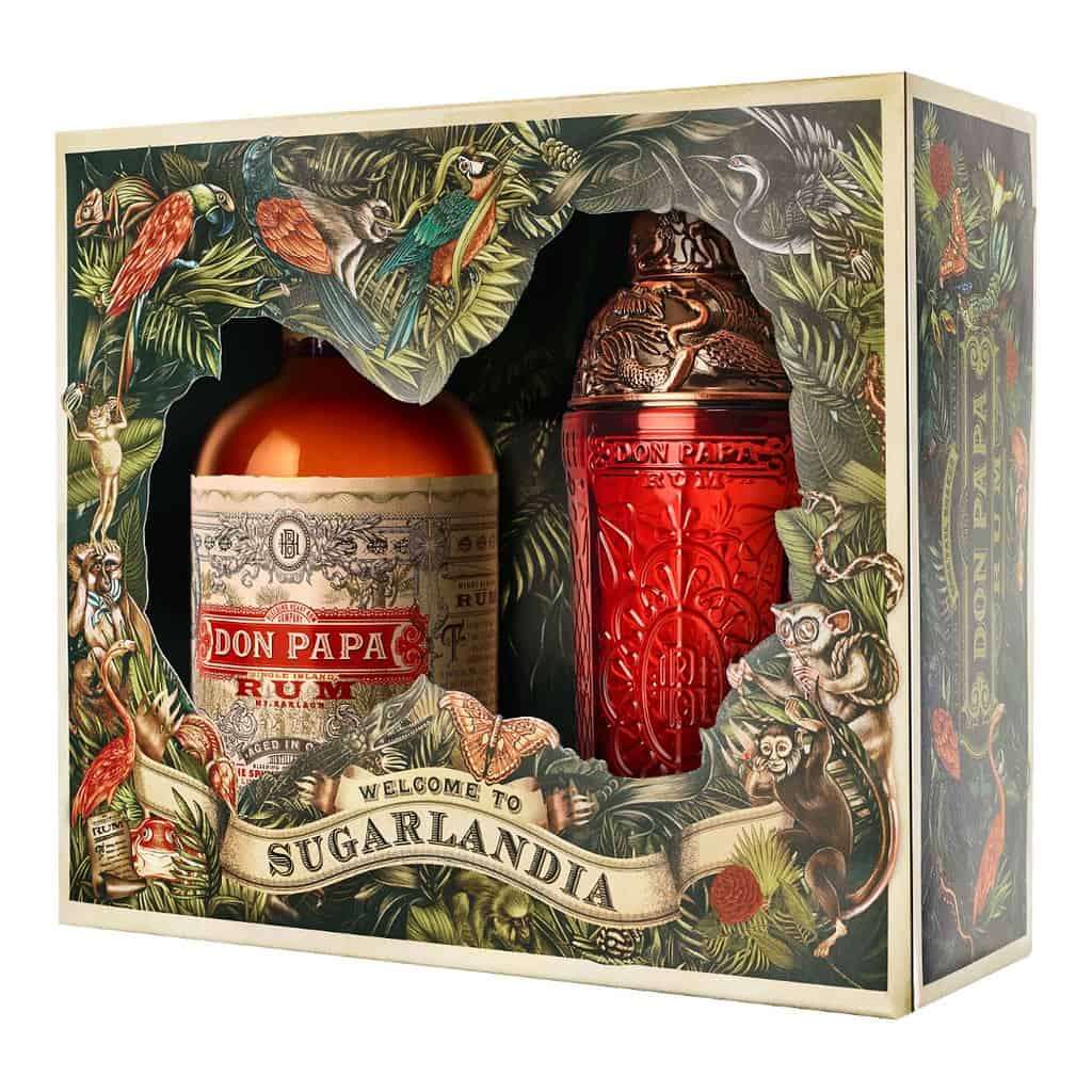 Don Papa 7 YO +Shaker – Set Regalo – 700 ml – 40.0% vol.: vista principale