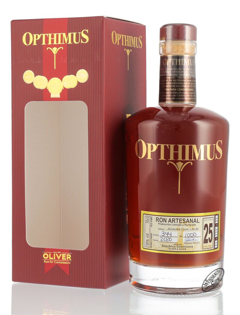 Opthimus 25 YO – 700 ml – 38.0% vol.: vista principale