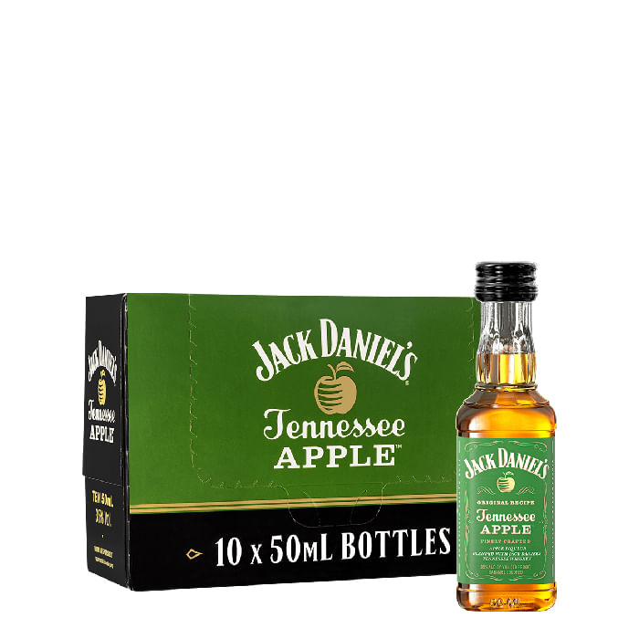 Whiskey Jack Daniel'S Apple Miniature – Confezione 10×50 ml – 35.0% vol.: vista principale
