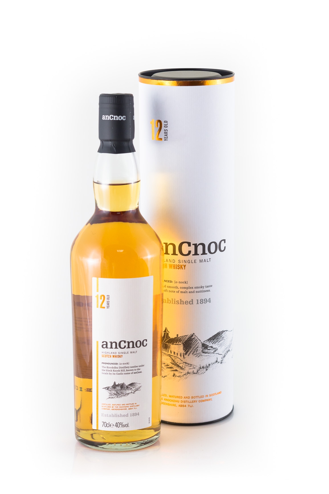An Cnoc 12 YO . – 700 ml – 40.0% vol.: vista principale