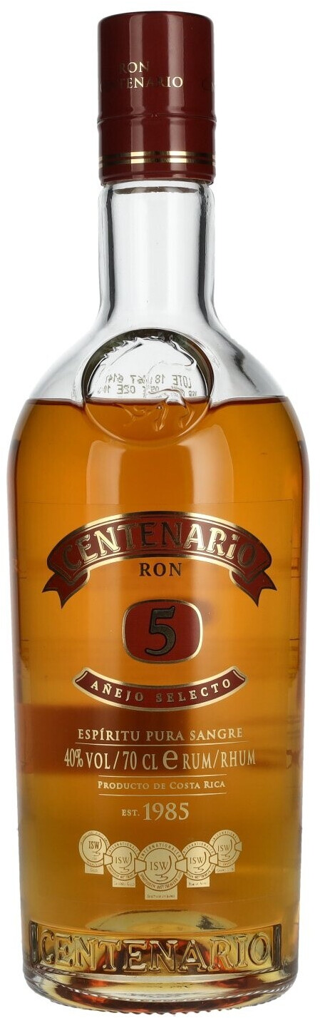 Centenario 5 Y. Anejo Selecto – 700 ml – 40.0% vol.: vista principale