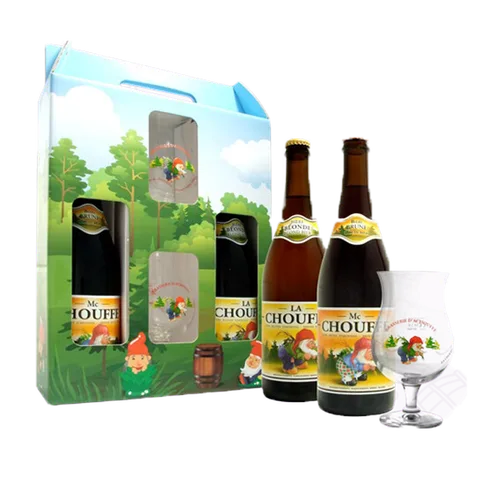 Immagine di Chouffe Gift Pack 2 × 75 cl + 2 bicchieri