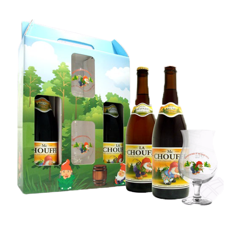 Chouffe Gift Pack 2 × 75 cl + 2 bicchieri: vista principale