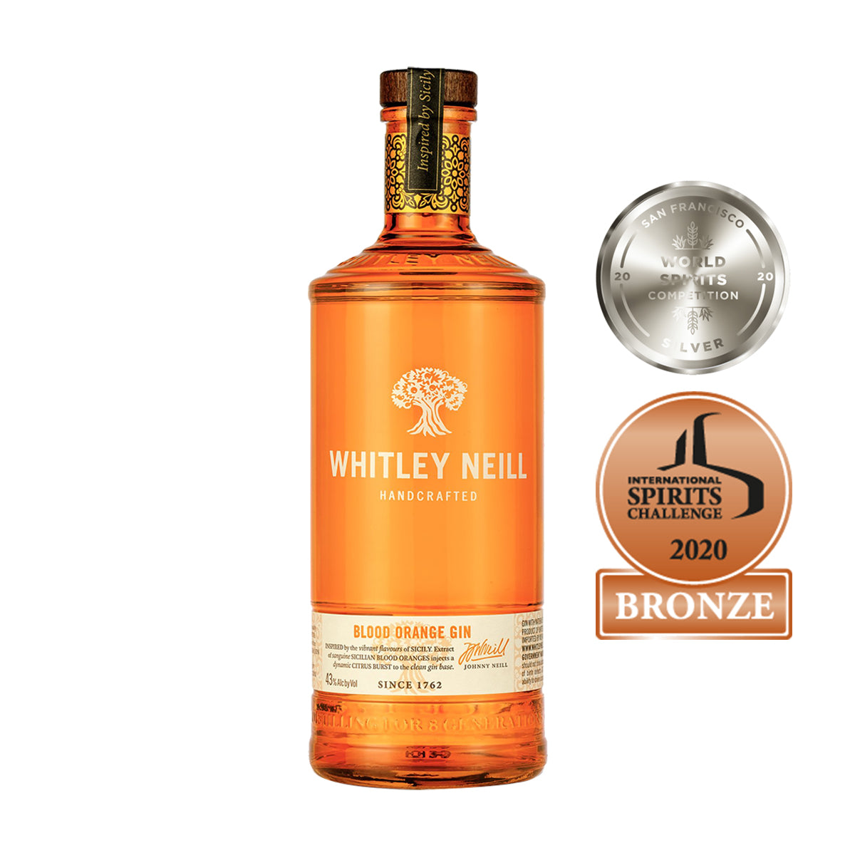Whitley Neill Blood Orange – 1 L – 43.0% vol.: vista principale