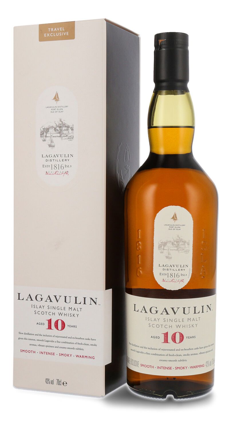 Lagavulin 10 YO – 700 ml – 43.0% vol.: vista principale