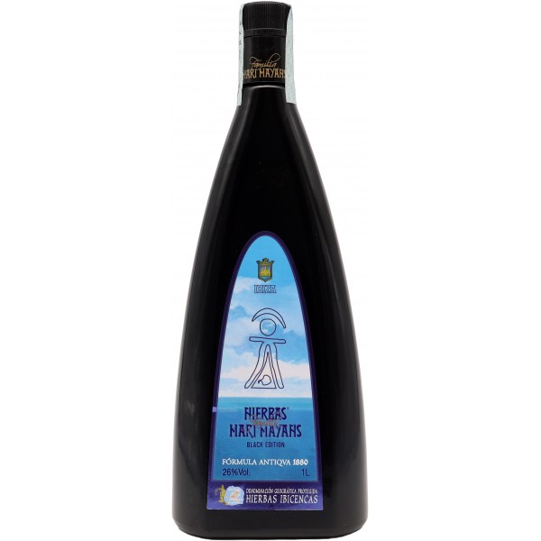 Hierbas Mari Mayans Black Edition – 1 L – 26.0% vol.: vista principale