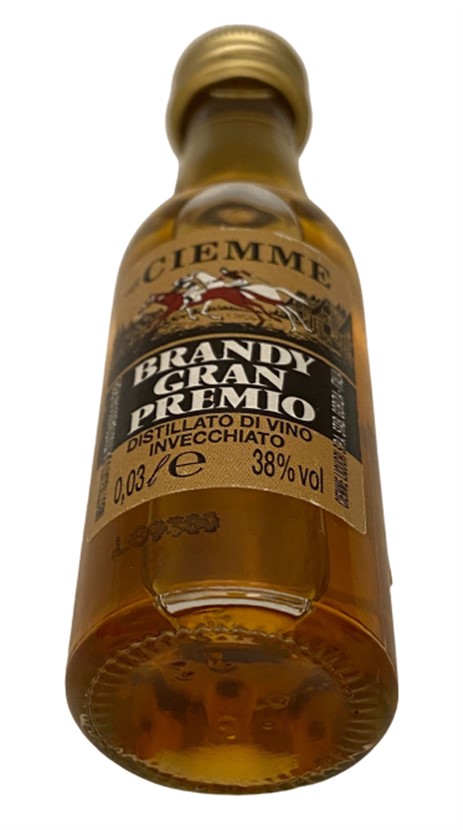 Ciemme Brandy Miniature – Confezione 30×30 ml – 38.0% vol.: vista principale