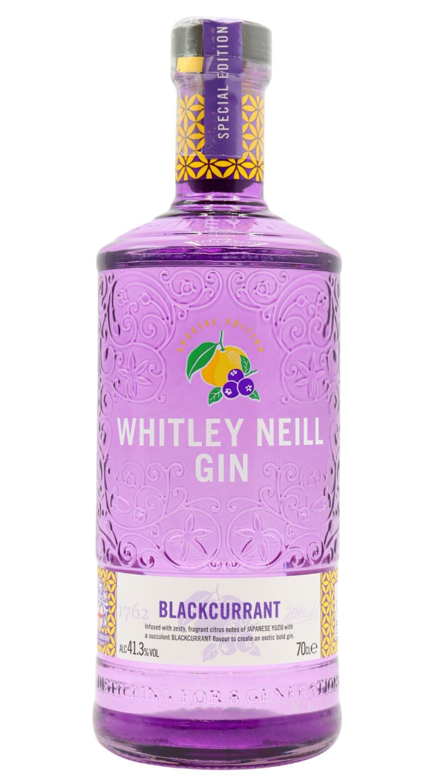 Whitley Neill Blackcurrant – 700 ml – 41.3% vol.: vista principale