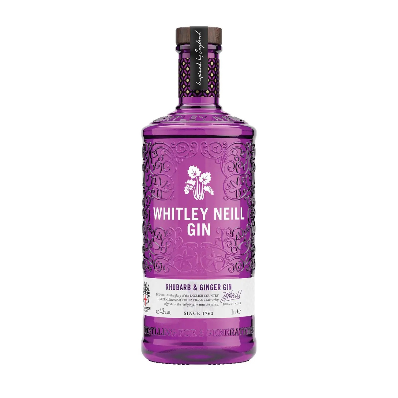 Whitley Neill Rhubarb & Ginger – 1 L – 43.0% vol.: vista principale