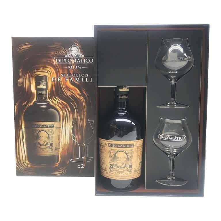Diplomatico Seleccion De Familia +2Bicchieri – Set Regalo – 2 ml: vista principale