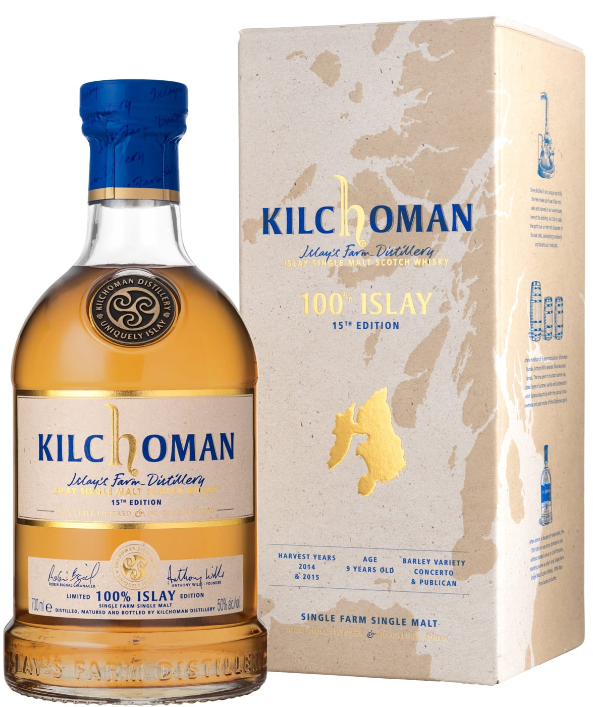 Kilchoman Islay 15Th Edit. – 700 ml – 50% vol.: vista principale