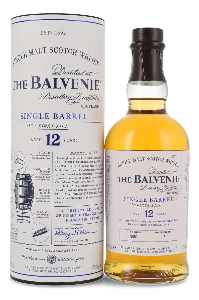 The Balvenie 12YO Single Barrel – 700 ml – 47.8% vol.: vista principale
