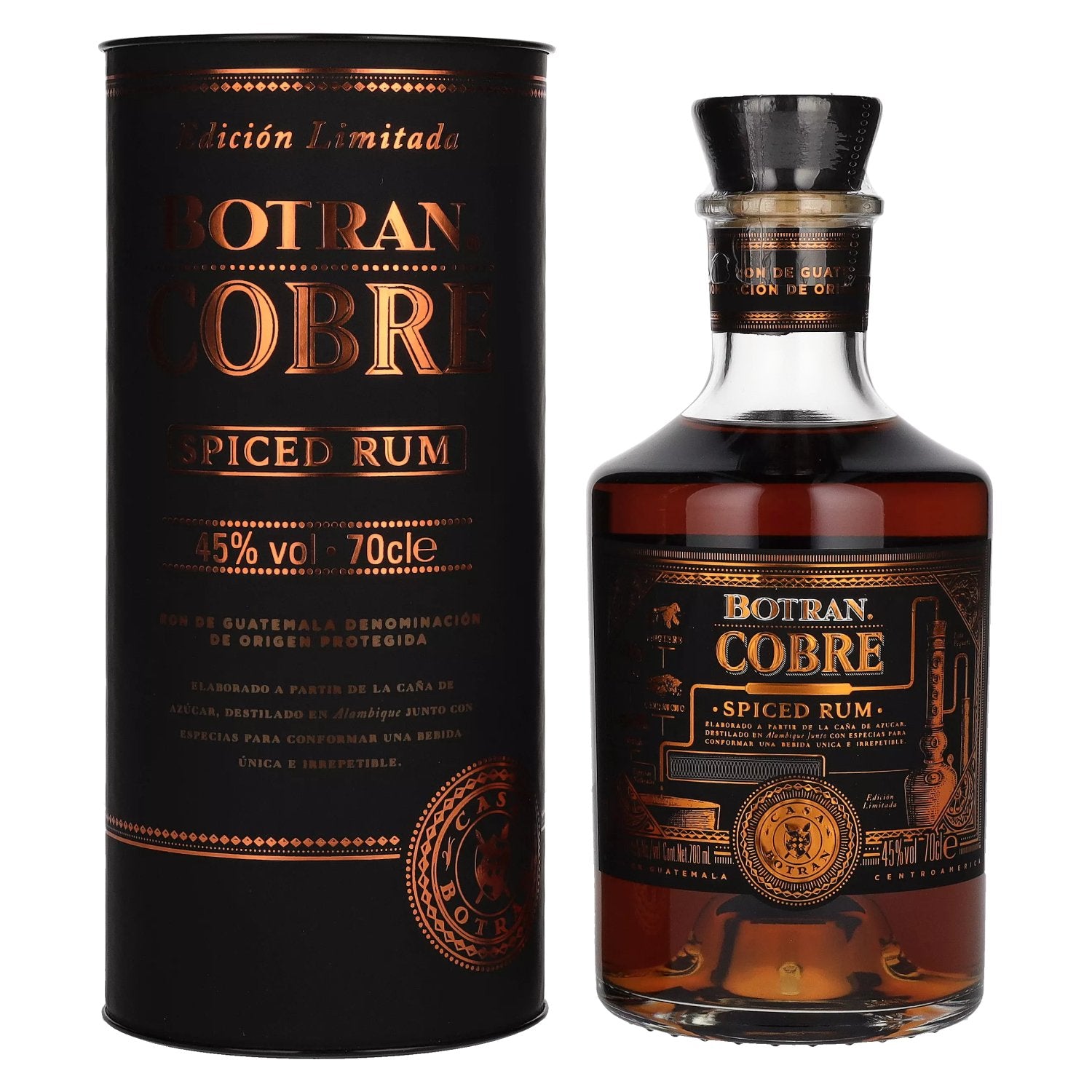 Botran Cobre Spiced – 700 ml – 45.0% vol.: vista principale