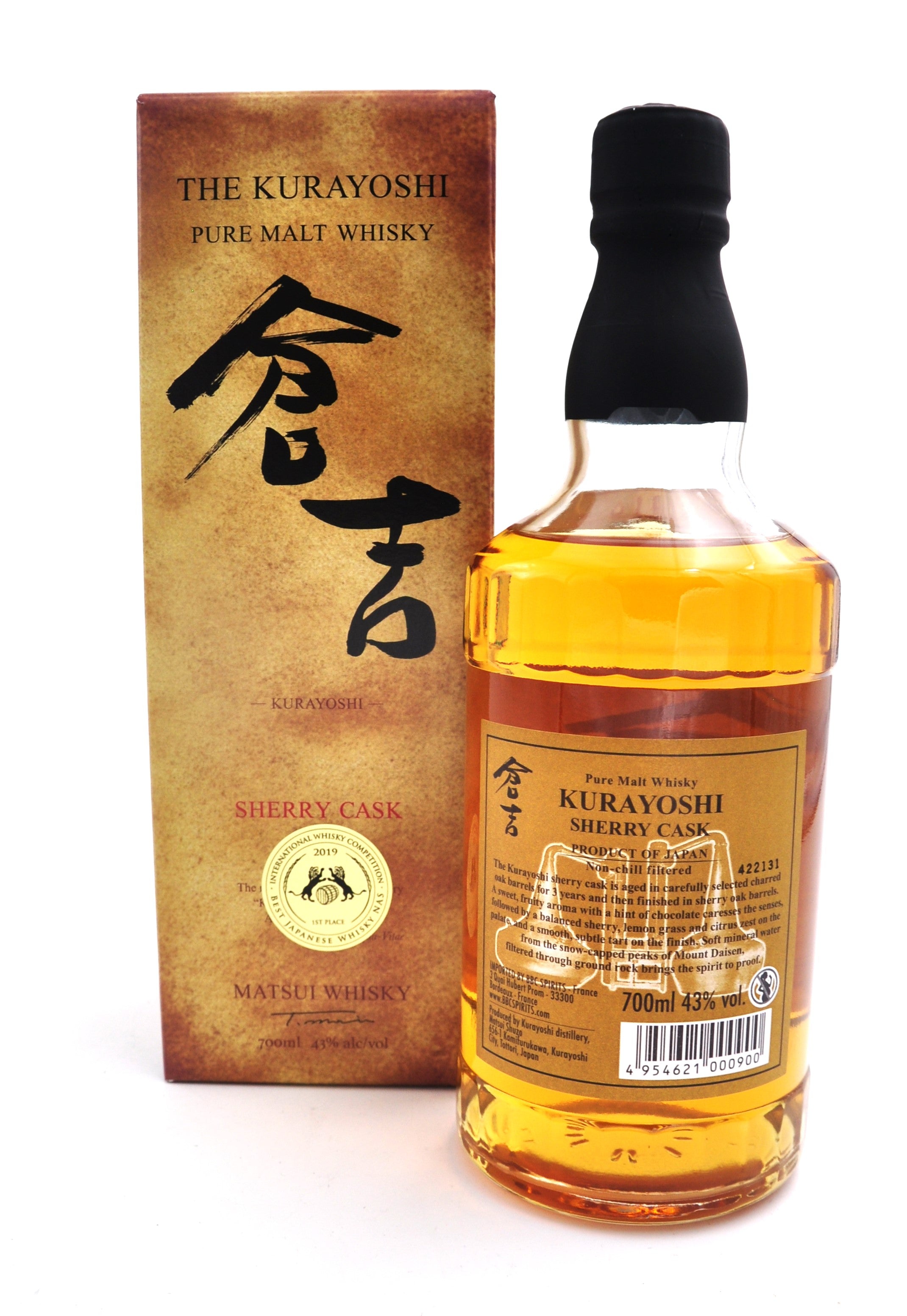The KuraYOshi Sherry Cask – 700 ml – 43.0% vol.: vista principale