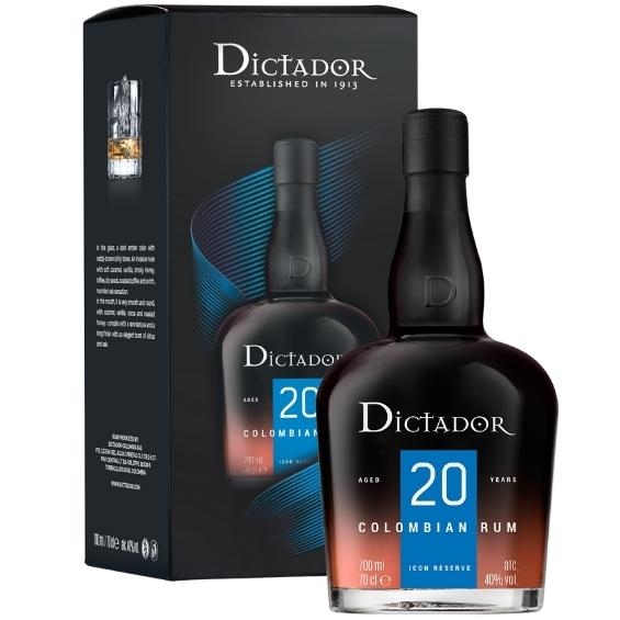 Dictador 20 YO Con – 700 ml – 40.0% vol.: vista principale