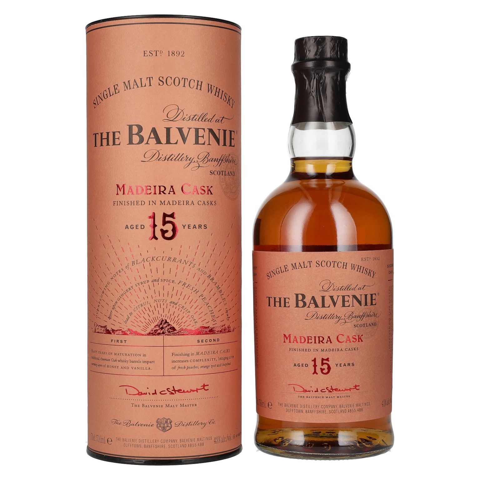 The Balvenie 15YO Madeira Cask – 700 ml – 43.0% vol.: vista principale
