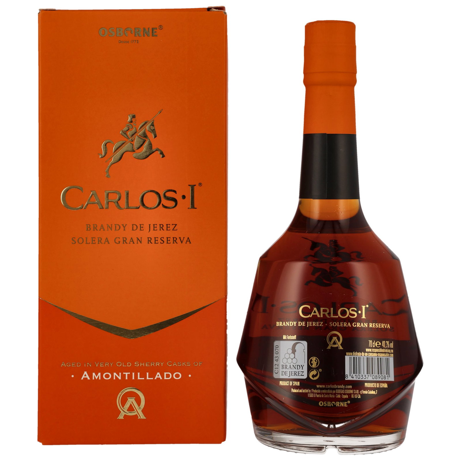 Carlos Primero Amontillado – 700 ml – 40.3% vol.: vista principale