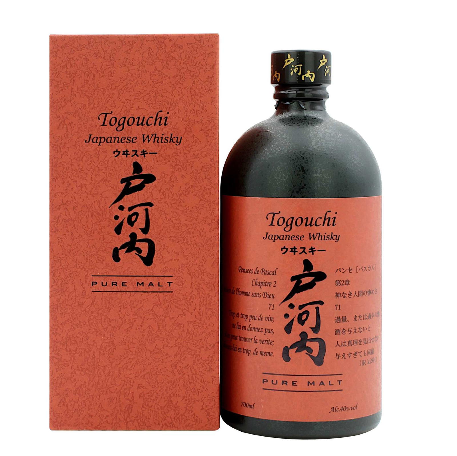 Togouchi Pure Malt – 700 ml – 40.0% vol.: vista principale