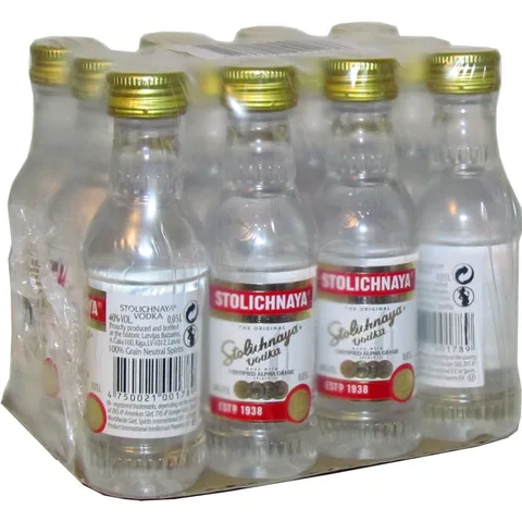 Immagine di Stolichnaya Miniature – Confezione 12×50 ml – 40.0% vol.